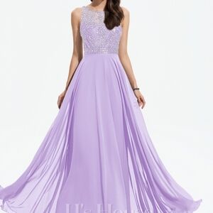 JJs House Lilac Gown with Embellished Bodice